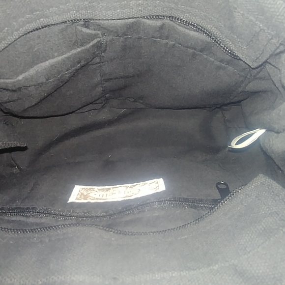 VINTAGE Black RARE Cappelli Strawworld Beaded Handle Purse - Picture 7 of 10